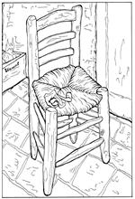 coloring page Vincent van Gogh